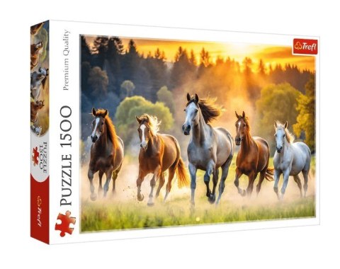 Puzzle 1500 elementów Dzikie konie Puzzle 1500 elementów Dzikie konie