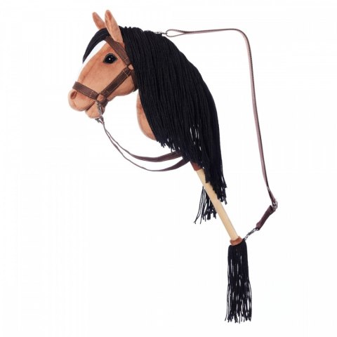 Koń na kiju Hobby Horse HOPPIHORSE A3 Bay - ciemny brąz, maść gniada