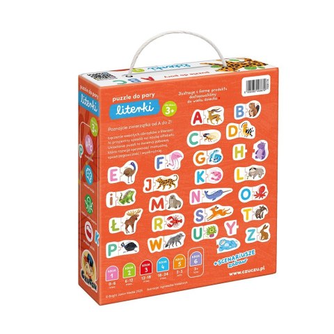 Puzzle do pary - Literki Puzzle do pary - Literki