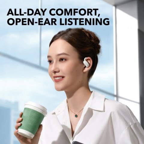 Słuchawki bezprzewodowe Soundcore Aero Fit 2 Bluetooth białe Słuchawki bezprzewodowe Soundcore Aero Fit 2 Bluetooth białe