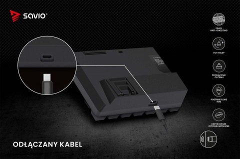 Klawiatura mechaniczna BLACKOUT X2 OUTEMU Blue, Hot Swap