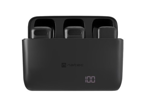 Mikrofon Natec HOPPER krawatowy bezprzewodowy USB-C (2szt.) Mikrofon Natec HOPPER krawatowy bezprzewodowy USB-C (2szt.)