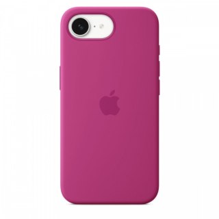 Etui silikonowe do iPhonea 16e - żywy róż