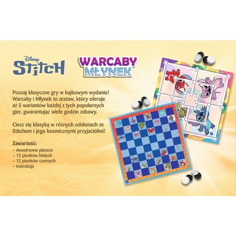Gra Warcaby i Młynek Lilo i Stitch Gra Warcaby i Młynek Lilo i Stitch