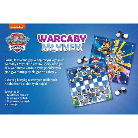 Gra Warcaby i Młynek Psi Patrol Gra Warcaby i Młynek Psi Patrol