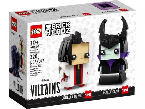 Klocki BrickHeadz 40620 Cruella i Diabolina Klocki BrickHeadz 40620 Cruella i Diabolina