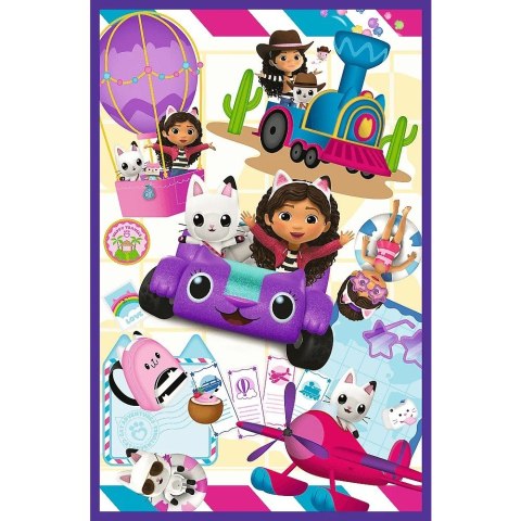 Puzzle 3x80 elementów Kolorowe dni Gabi Gabby Dollhouse Puzzle 3x80 elementów Kolorowe dni Gabi Gabby Dollhouse