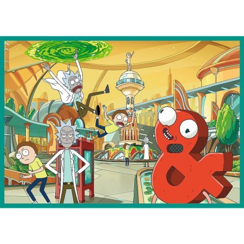 Puzzle 4x250 elementów Rick i Morty Zakręcony świat Puzzle 4x250 elementów Rick i Morty Zakręcony świat