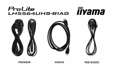 Monitor 55 cali LH5564UHS-B1AG, 24/7,VA,ANDROID14,4K,500cd,5000:1, 2xHDMI ,USB-C,RJ45, RS-232c, IR, 2x10W, 2xUSB, UCHWYT ŚCIE