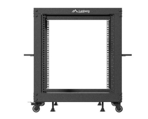 Open rack 19" 12U 600x600-1100 regulowany czarny