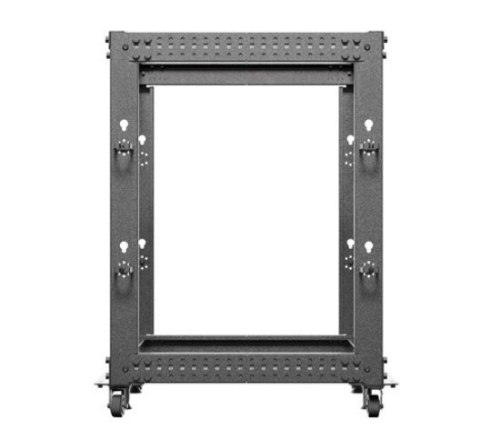 Open rack 19'' 15U 600x600-1100 regulowany czarny