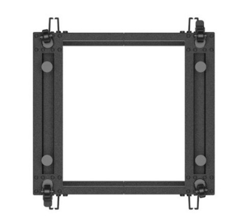 Open rack 19'' 9U 600x600-1100 regulowany czarny