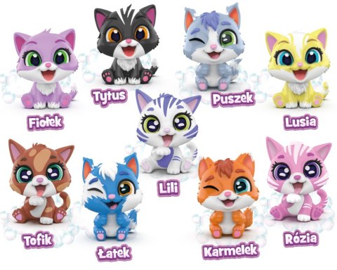 Figurki Brudaski w kąpieli Kotki saszetka 12 sztuk DISPLAY Figurki Brudaski w kąpieli Kotki saszetka 12 sztuk DISPLAY