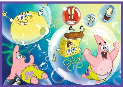 Puzzle 4x250 elementów SpongeBob Szalony świat Puzzle 4x250 elementów SpongeBob Szalony świat
