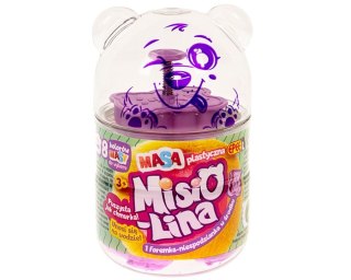 Masa plastyczna Misiolina 60g 1 foremka Różowa