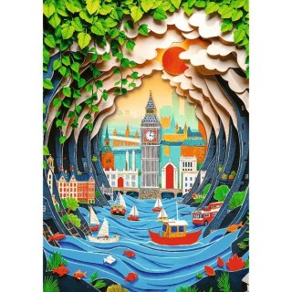Puzzle 1000 elementów 40-lecie Paper Art Londyn
