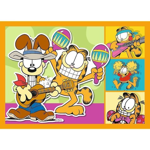 Puzzle 4w1 Garfield kocha lazanie Puzzle 4w1 Garfield kocha lazanie