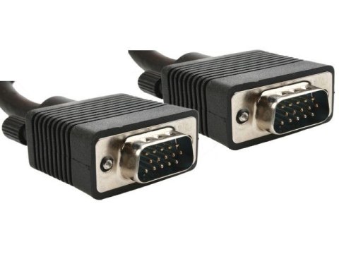Kabel VGA 15M/15M EKRAN+FERRYT 1.8M BLACK Kabel VGA 15M/15M EKRAN+FERRYT 1.8M BLACK