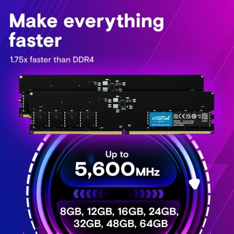 Pamięć DDR5 64GB(2*32GB)/5600 CL46 (16Gbit) Pamięć DDR5 64GB(2*32GB)/5600 CL46 (16Gbit)