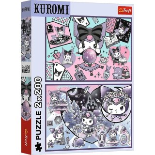 Puzzle 2x200 elementów Kuromi psoty Hello Kitty