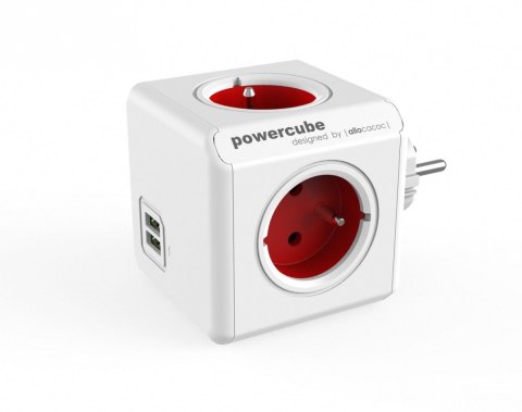 Rozgałęziacz PowerCube Original USB 2202RD/FROUPC Czerwony Rozgałęziacz PowerCube Original USB 2202RD/FROUPC Czerwony