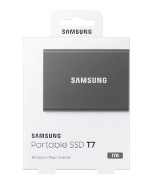 Dysk Portable T7 1TB USB3.2 GEN.2 szary Dysk Portable T7 1TB USB3.2 GEN.2 szary