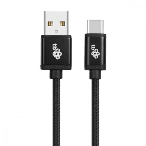 Kabel USB-USB C 3 m. czarny sznurek Kabel USB-USB C 3 m. czarny sznurek