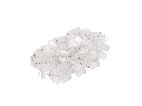 Wtyk sieciowy RJ45 8P8C kat.5E UTP (100szt) do linki i do drutu