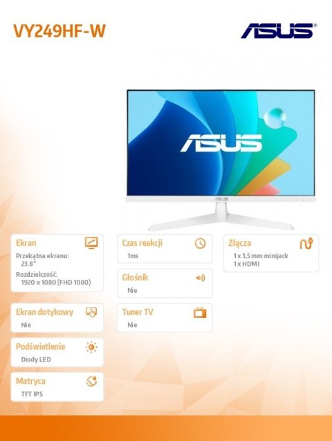 Monitor 23.8 cali VY249HF-W IPS 100Hz Monitor 23.8 cali VY249HF-W IPS 100Hz