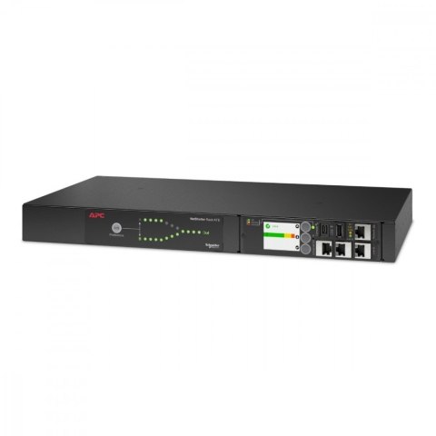 Przełącznik źródeł zasilania AP4423A Rack ATS, 230V, 16A, wejście C20, wyjścia 8x C13, 1x C19 Przełącznik źródeł zasilania AP4423A Rack ATS, 230V, 16A, wejście C20, wyjścia 8x C13, 1x C19