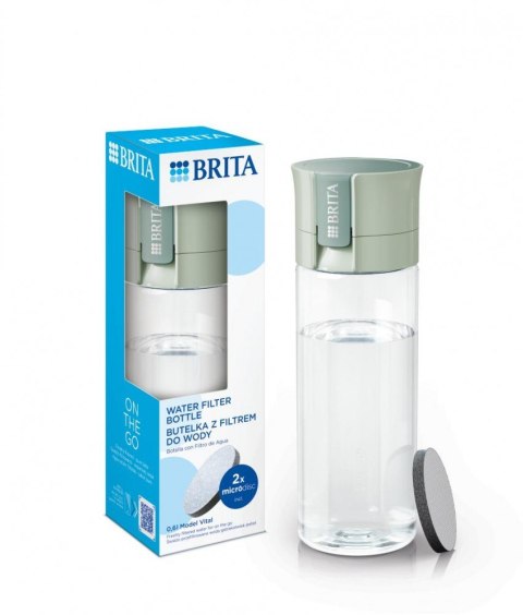 Butelka filtrująca Vital + 2 MicroDisc pastelowa zieleń Butelka filtrująca Vital + 2 MicroDisc pastelowa zieleń
