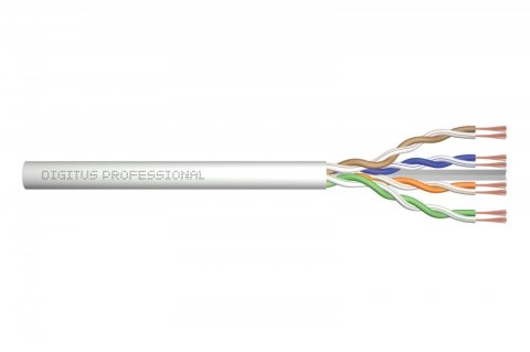 Kabel teleinformatyczny patchcordowy kat.6, U/UTP, linka, AWG 26/7, LSOH, 100m, szary, karton Kabel teleinformatyczny patchcordowy kat.6, U/UTP, linka, AWG 26/7, LSOH, 100m, szary, karton