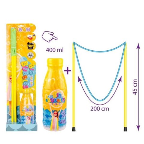 Sznurek do wielkich baniek + płyn 400 ml Sznurek do wielkich baniek + płyn 400 ml