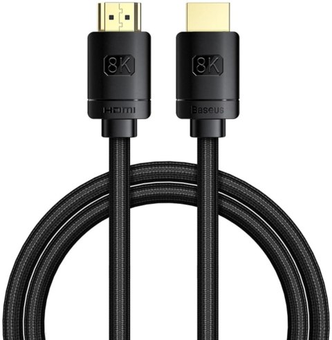 Kabel HDMI Baseus High Definition Series 8K 1m - czarny Kabel HDMI Baseus High Definition Series 8K 1m - czarny