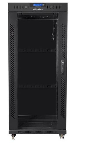 Szafa instalacyjna rack stojąca 19 cali 27u 800x1000 czarna drzwi szklane LCD (flat pack) Szafa instalacyjna rack stojąca 19 cali 27u 800x1000 czarna drzwi szklane LCD (flat pack)