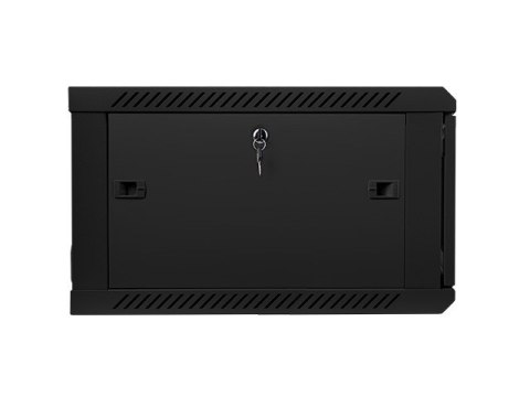 Szafa instalacyjna wisząca 19'' 6U 600X600mm czarna (drzwi szklane)