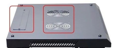 Szafa rack 15U 600x600mm czarna wisząca