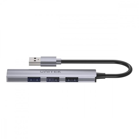 Hub USB-A; 3x USB-A 2.0; 1x USB-A 5 Gbps Aluminiowy Hub USB-A; 3x USB-A 2.0; 1x USB-A 5 Gbps Aluminiowy