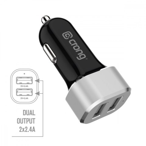 Ładowarka samochodowa Power Car Charger 24W - 2xUSB 2.4A Ładowarka samochodowa Power Car Charger 24W - 2xUSB 2.4A