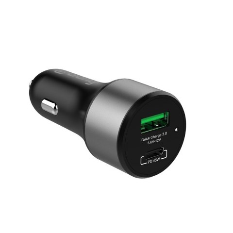 Ładowarka samochodowa Power Car Charger 63W USB-C PD 45W + USB QC 3.0 18W Ładowarka samochodowa Power Car Charger 63W USB-C PD 45W + USB QC 3.0 18W