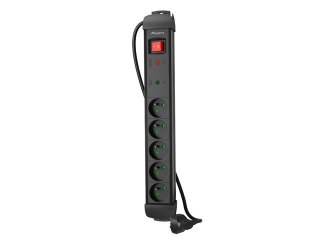 Listwa zasilająca 5.0m 5x230 cz SP1-05E-0500-BK