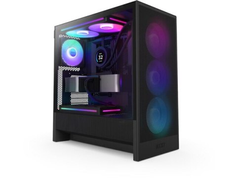 Obudowa H5 FLOW RGB Midi tower z oknem (2024) Czarna Obudowa H5 FLOW RGB Midi tower z oknem (2024) Czarna