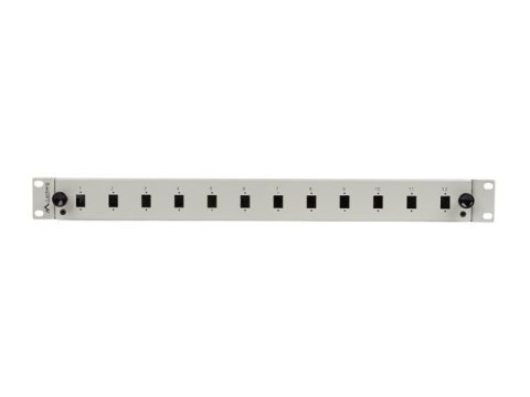 Przełącznica światłowodowa 12XSC simplex/12XLC duplex rack 19 1U szara + akcesoria Przełącznica światłowodowa 12XSC simplex/12XLC duplex rack 19 1U szara + akcesoria
