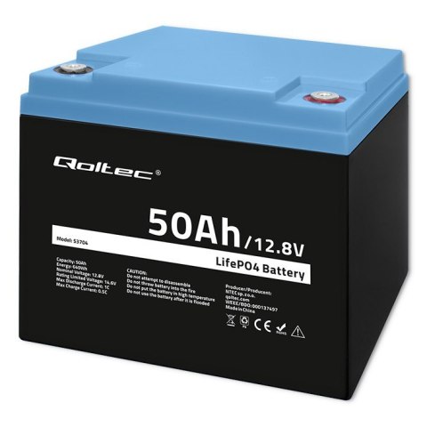 Akumulator LiFePO4 Litowo-Żelazowo-Fosforanowy | 12.8V | 50Ah | 640Wh | BMS