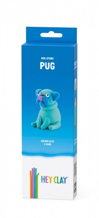 Masa plastyczna Hey Clay Figurka Psy Mops