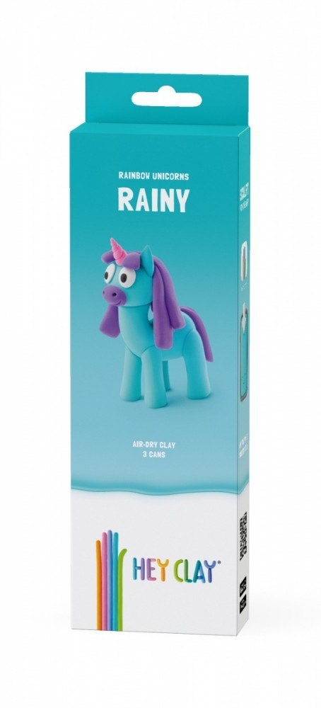 Masa plastyczna Hey Clay Jednorożce 3 pak, Rainy
