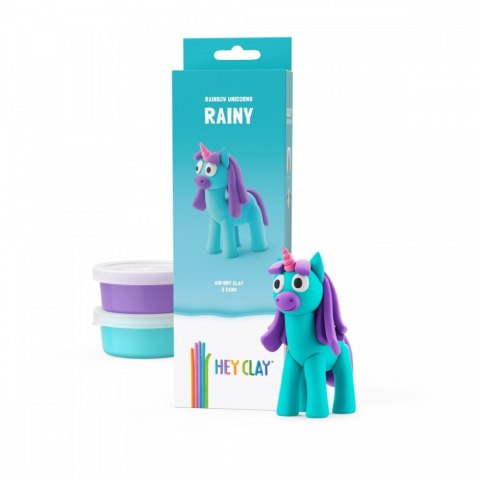 Masa plastyczna Hey Clay Jednorożce 3 pak, Rainy