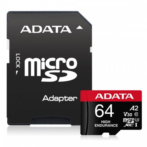 Karta microSD High Endurance 64GB UHS1 U3 V30 A2 100/80MB/s + Adapter Karta microSD High Endurance 64GB UHS1 U3 V30 A2 100/80MB/s + Adapter