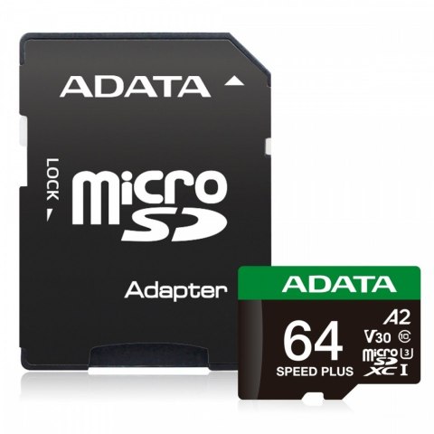 Karta microSD Speed Plus 64GB UHS1 U3 V30 A2 160/140 MB/s Karta microSD Speed Plus 64GB UHS1 U3 V30 A2 160/140 MB/s