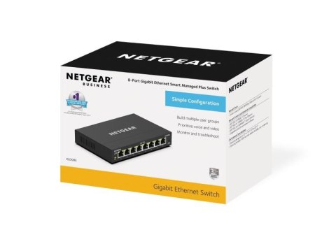 Przełącznik zarządzalny GS308E Switch 8xGE Przełącznik zarządzalny GS308E Switch 8xGE